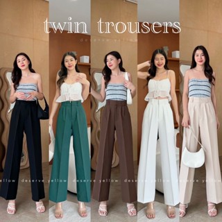 🕯twin trousers🕯กางเกงขากระบอกใหญ่ สวยมากๆค่า