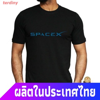 (พร้อมส่ง)terdiny เสื้อยืดกีฬา FangShirtSpacex Logo MenS T-Shirt Elon Musk Nasa Tesla Space X Astronomy Unisex Top