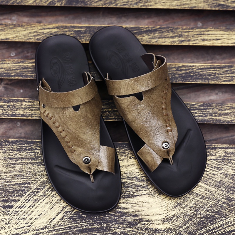 Mens Footwear Sandals Man Sandals Leather Shoes Roman Men Summer Mens