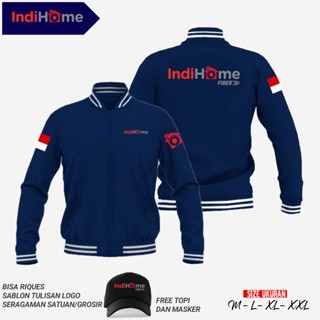 เสื้อแจ็กเก็ต indihome - versity base ball indihome ฟรีหมวก