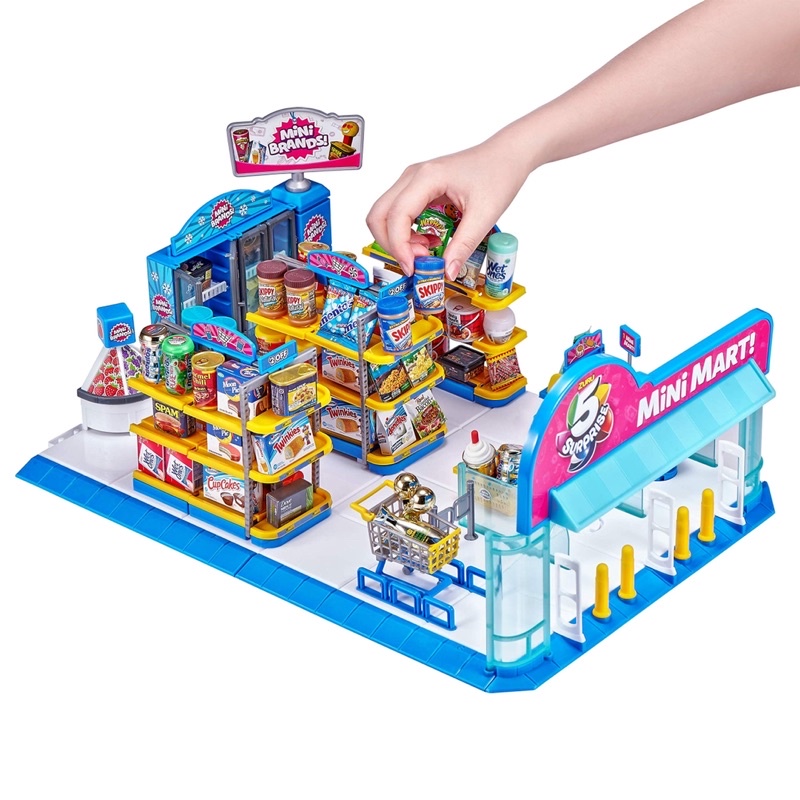 5-surprise-mini-brands-electronic-mini-mart-with-4-mystery-mini-brands-playset-by-zuru