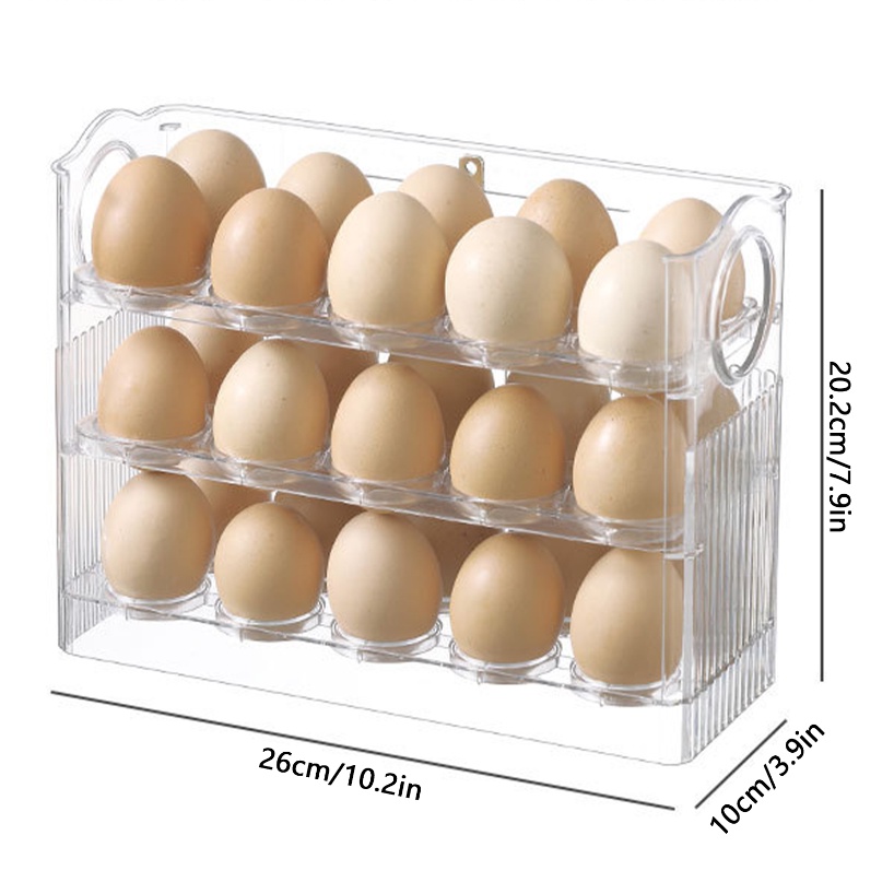 กล่องเก็บไข่-30-ฟอง-แบบใส-เกรดอาหาร-สําหรับตู้เย็น-ห้องครัว