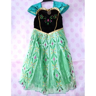 Dress-322-D เดรสเจ้าหญิง ชุดเจ้าหญิงดิสนีย์อันนา เอลซ่า Size-140 (7-8Y)