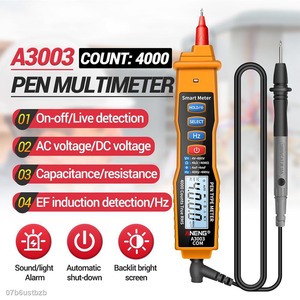 aneng-a3003-ปากกามัลติมิเตอร์ดิจิตอล-4000-counts-พร้อมตัวต้านทานแรงดันไฟฟ้า-ac-dc