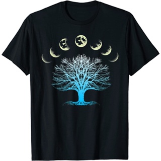 Adult T-Shirt Tree Of Life Spiritual Moonphases for Yoga T-Shirts
