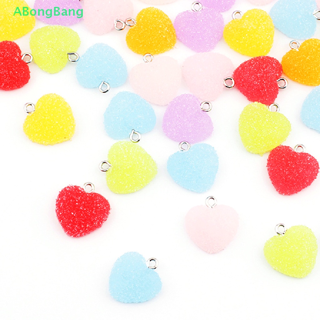 abongbang-จี้เรซิ่น-รูปหัวใจน่ารัก-สีสันสดใส-สําหรับทําเครื่องประดับ-สร้อยคอ-ต่างหู-สร้อยข้อมือ-10-ชิ้น