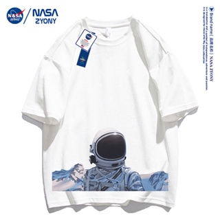 NASA ร่วมเว็บไซต์อย่างเป็นทางการเสื้อยืดนักบินอวกาศผ้าฝ้ายแขนสั้นฤดูร้อน 2022 ใหม่ ins tide แบรนด์ TQLเสื้อเชิ้ตแขน_30