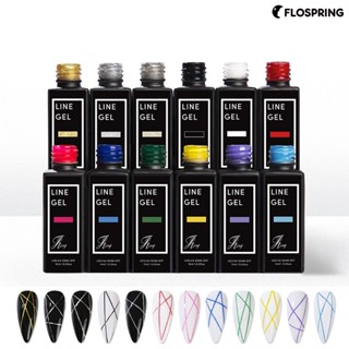 Flospring น้ํายาทาเล็บเจล UV 12 มล. ใช้ง่าย ปราศจากสารก่อภูมิแพ้ ความอิ่มตัวสูง สีสดใส สําหรับตกแต่งเล็บ