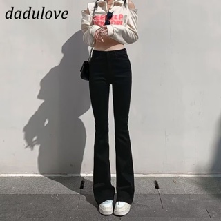 DaDulove💕 New Korean Version of Ins High-waist Stretch Jeans Niche Micro Flared Womens Wide-leg Pants