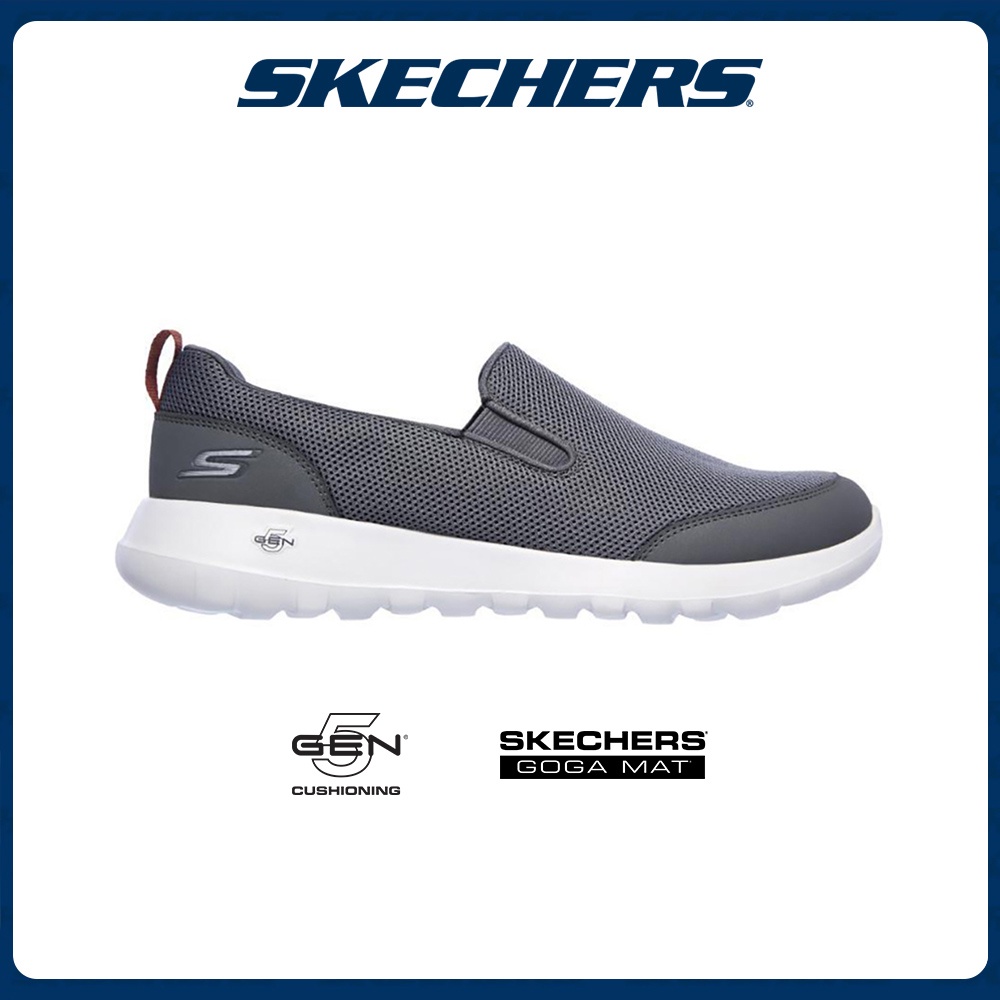 ภาพหน้าปกสินค้าSkechers สเก็ตเชอร์ส รองเท้าผู้ชาย Men GOwalk Max Clinched Walking Shoes - 216010-GYBU Air-Cooled Goga Mat 5-Gen Technology, Machine Washable, Ortholite จากร้าน skechers_officialshop บน Shopee