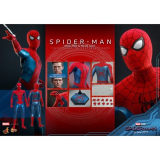 PRE-ORDER HOT TOYS MMS679 SPIDER-MAN : NO WAY HOME   (NEW RED &amp; BLUE SUIT) 1/6TH SCALE COLLECTIBLE FIGURE