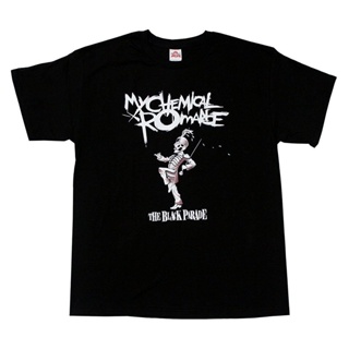 เสื้อยืดผ้าฝ้ายพรีเมี่ยม เสื้อยืดผ้าฝ้าย ใส่สบาย พิมพ์ลาย My Chemical Roce NLkahk48MGiljl30 สีดํา สําหรับผู้ชาย