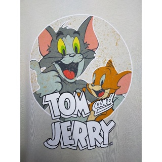 เสื้อยืด มือสอง ลายการ์ตูน Tom &amp; Jerry อก 42 ยาว 27