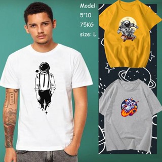 Space astronaut NASA tshirt 7colour 8desing Unisex cotton #COD  baju t shirt lelaki_30