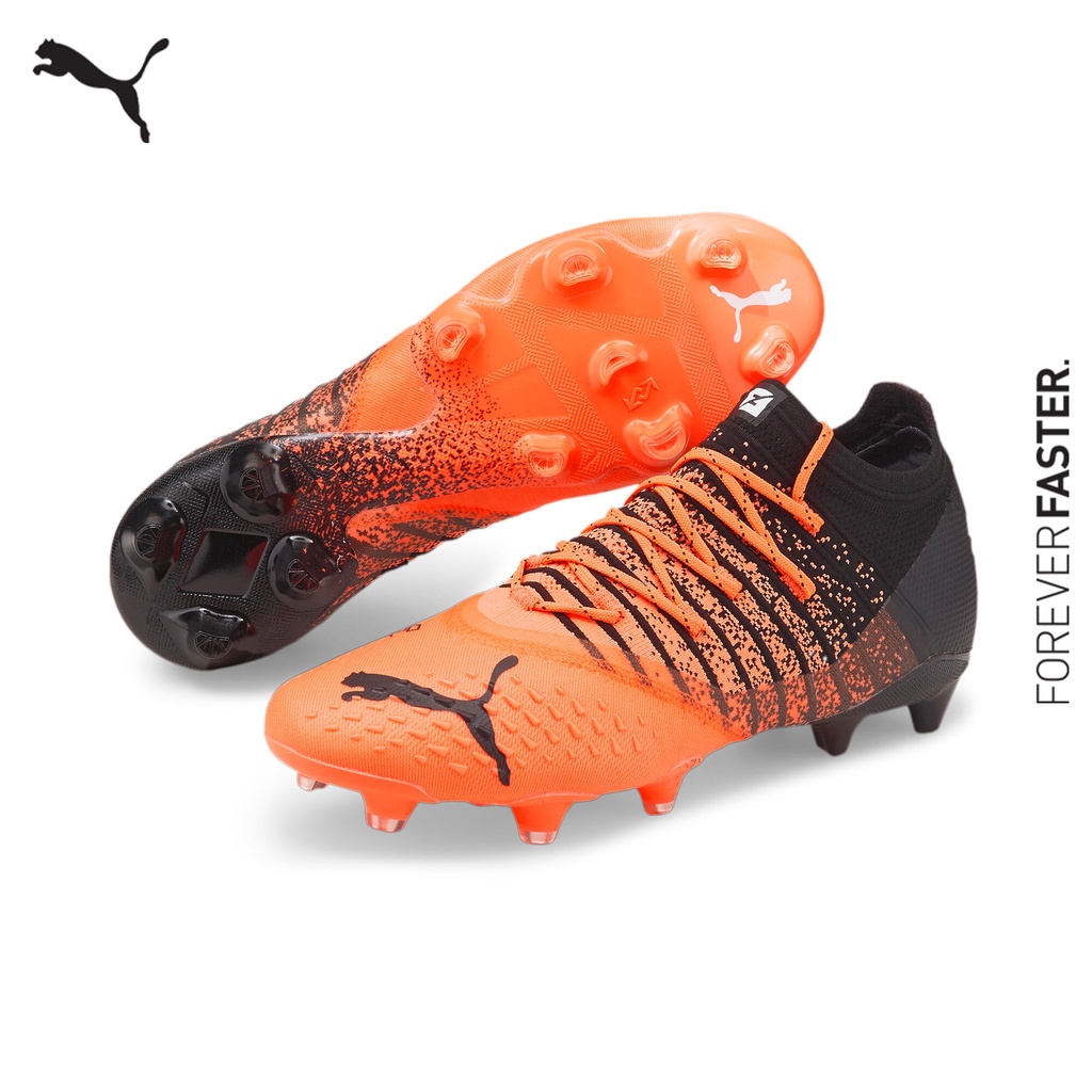 ภาพหน้าปกสินค้าPUMA FOOTBALL - รองเท้าฟุตบอลชาย FUTURE 1.3 FG/AG สีส้ม - FTW - 10675101
