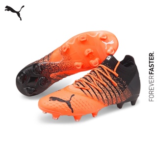 สินค้า PUMA FOOTBALL - รองเท้าฟุตบอลชาย FUTURE 1.3 FG/AG สีส้ม - FTW - 10675101