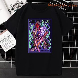 เสื้อยืดสีขาว Chainsaw Man Anime T Shirt Warrior Denji Creative Manga Tee Women Men Casual T-Shirt  เสื้อยืดสีพื้น_59