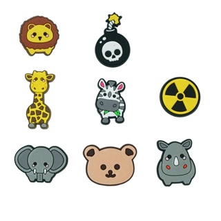 ใหม่ หมุดติดรองเท้า Crocs Jibbitz Pins Zoo Park DIY