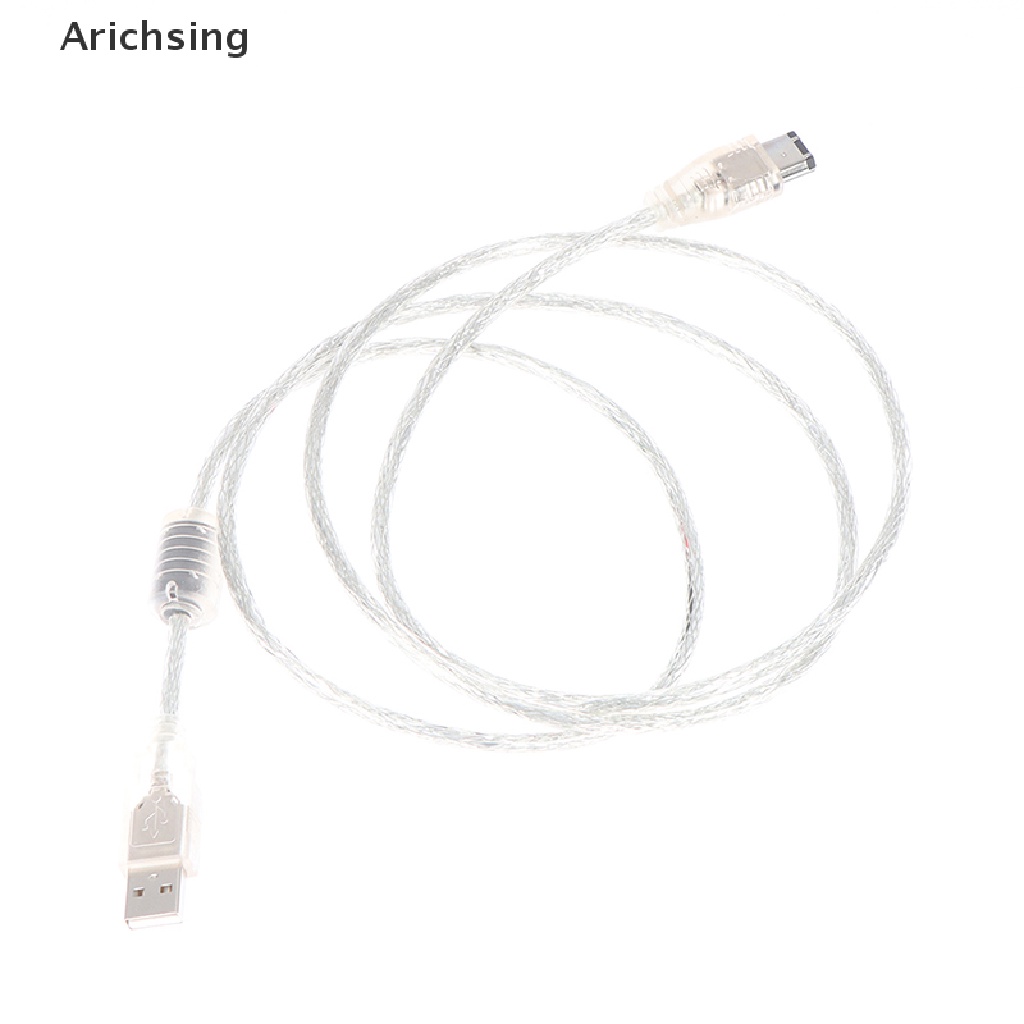 lt-arichsing-gt-1-x-firewire-ieee-1394-6-pin-male-to-usb-2-0-male-adaptor-convertor-cable-cord-on-sale
