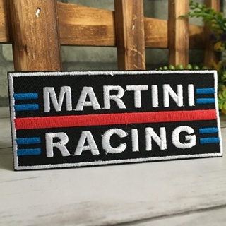 Martini Racing ตัวรีดติดเสื้อ อาร์มรีด อาร์มปัก ตกแต่งเสื้อผ้า หมวก กระเป๋า แจ๊คเก็ตยีนส์ Racing Embroidered Iron on ...