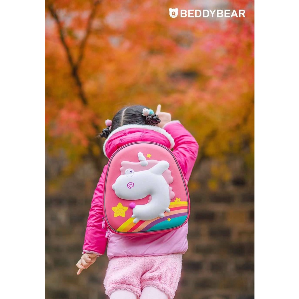 ภาพสินค้าBeddyBear SchoolBag เบ็ดดี้แบร์ "Animal Strapping Collection"กระเป๋า มีสายจูง รูปสัตว์ 3D น่ารัก สีชมพู BB108-002U จากร้าน beddybearthailand บน Shopee ภาพที่ 2