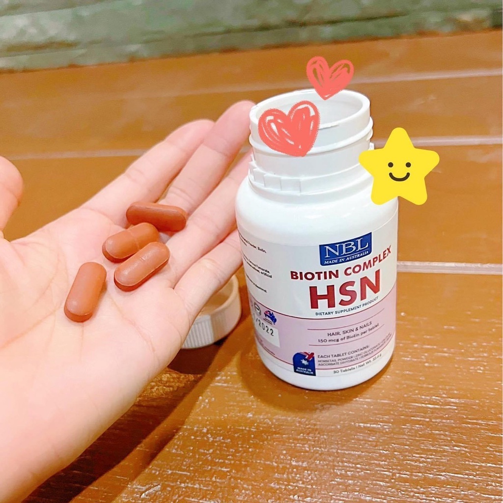 ภาพสินค้าส่งฟรี 3แถม1 NBL Biotin Complex HSN เอ็นบีแอล ไบโอติน คอมเพล็กซ์ เอชเอสเอ็น บำรุงผม เล็บ ผิว (30 เม็ด) ส่งฟรี จากร้าน laya_shops บน Shopee ภาพที่ 2