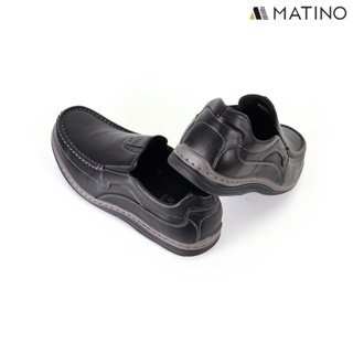 ภาพขนาดย่อของภาพหน้าปกสินค้าMATINO SHOES รองเท้าหนังชาย รุ่น MC/S 7808 -BLACK/BROWN จากร้าน matinoshoes บน Shopee ภาพที่ 4