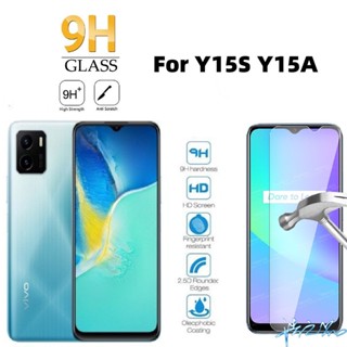 ฟิล์มกระจกนิรภัยกันรอยหน้าจอ HD 9H กันระเบิด สําหรับ Vivo Y15S Y15A Y21T Y21 Y21G Y21A Y21S Y33S Y33T Y16 Y02S Y22S Y22 Y35 V25 V23 Y51 Y31 Y33 Y75 Y55 4G 5G