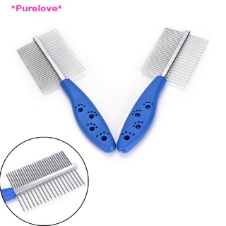 Purelove&gt; Grooming Comb Brush Comb Rake Hair Shedding Kill Flea For Pet Cat Dog Pet Tools new