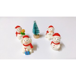 (พร้อมส่ง)ตุ๊กตาจิ๋วสโนว์แมน/ต้นสน ของตกแต่งคริสต์มาส⛄️🌲