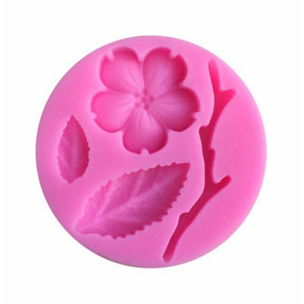 ภาพหน้าปกสินค้าพิมพ์ซิลิโคน 3D สำหรับงานฟองดองลายดอกไม้
