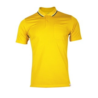 EGO SPORT EG6187 เสื้อโปโล เสื้อโปโลผู้ชาย สีเหลืองจัน แห้งง่าย ระบายอากาศได้ดี Anti-Bacterial