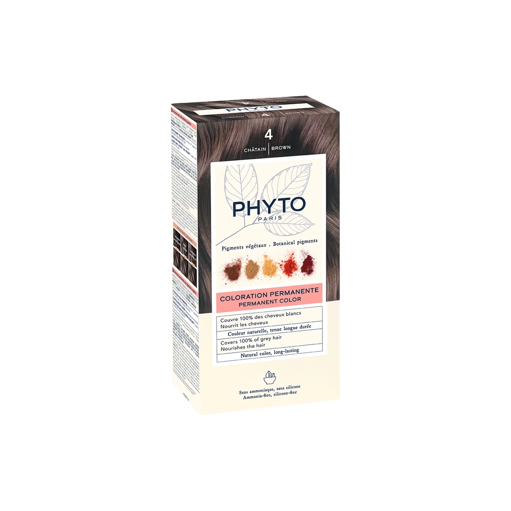 phyto-permanent-color-4-brown-เพอร์มาเน้นท์-คัลเลอร์-4-บราวน์