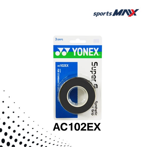 ภาพหน้าปกสินค้าYonex พันด้าม ไม้แบด ไม้เทนนิส รุ่น AC102EX 1 ม้วน (3 Grip / 1 Grip) กริ๊ป พันด้าม จากร้าน sportsmaax บน Shopee