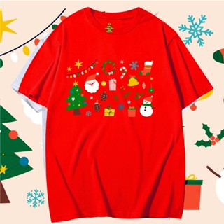 🎅 (พร้อมส่งเสื้อเฮีย) เสื้อยืดคริสมาส Christmas Day ผ้า Cotton ใส่ได้ทั้งแบบธรรมดาและใส่แบบ OVERSIZE