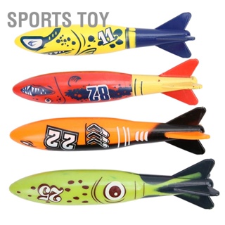 ภาพขนาดย่อของภาพหน้าปกสินค้าSports Toy ของเล่นกีฬาใต้น้ํา Torpedo จรวด 4 ชิ้นสําหรับว่ายน้ําดําน้ําฤดูร้อน จากร้าน kuike068.th บน Shopee