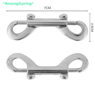 AmongSpring&gt; Double Ended Bolt Snap Hooks Heavy Duty Trigger Chain Marine Grade Metal Clips new