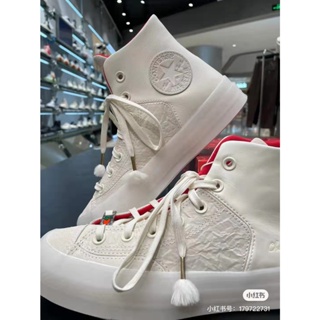 Converse limited CHUCK70 MARQUIS รองเท้าลําลองแฟชั่น ปักลายกระต่าย สไตล์จีน สีแดง -2110