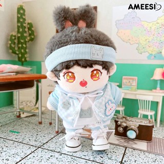 Ameesi เสื้อฮู้ดดี้ และกางเกง ผ้าฝ้าย ขนาด 20 ซม. สําหรับเด็กผู้หญิง