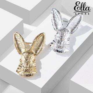 Ellastore123 เข็มกลัด รูปการ์ตูนกระต่ายอีสเตอร์ อเนกประสงค์ สไตล์วินเทจ สําหรับผู้หญิง