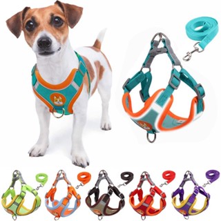 สัตว์เลี้ยงสุนัขสายรัดและสายจูงชุดปรับ Puppy Cat Harness Vest สะท้อนแสงสายจูงสำหรับสุนัขขนาดเล็ก Chihuahua