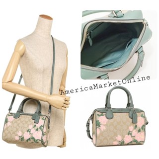 กระเป๋า COACH/ MINI BENNETT SATCHEL WITH CAMO ROSE FLORAL PRINT (COACH F25870)