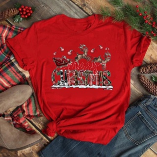 Mashoo  Merry Christmas Women T-shirt 2023 Fashion Friendship T Shirt Teen Girls Red Tshirt Happy New Year Gift Xmas Par