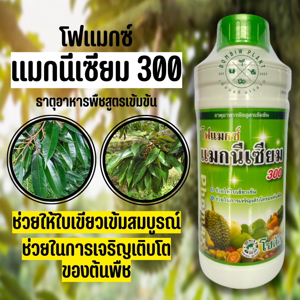 โฟแมกซ์-แมกนีเซียม-300-ขนาด-1-ลิตร-ช่วยให้ใบพืชเขียวเข้ม