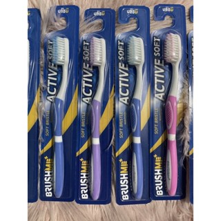 •	แปรงสีฟัน BrushMe รุ่น Active Soft •	หัวแปรงขนาดใหญ่ที่ยังคงความอ่อนนุ่มของขนแปรง •	ปลายขนแปรงเรียวแหลม ขนาด 0.01มิลลิ