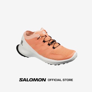 สินค้า SALOMON SENSE FLOW W SHOES สี CANTALOUPE-WH-BELLINI รองเท้าวิ่งเทรล รองเท้าผู้หญิง รองเท้าผ้าใบ Trail Running วิ่งเทรล