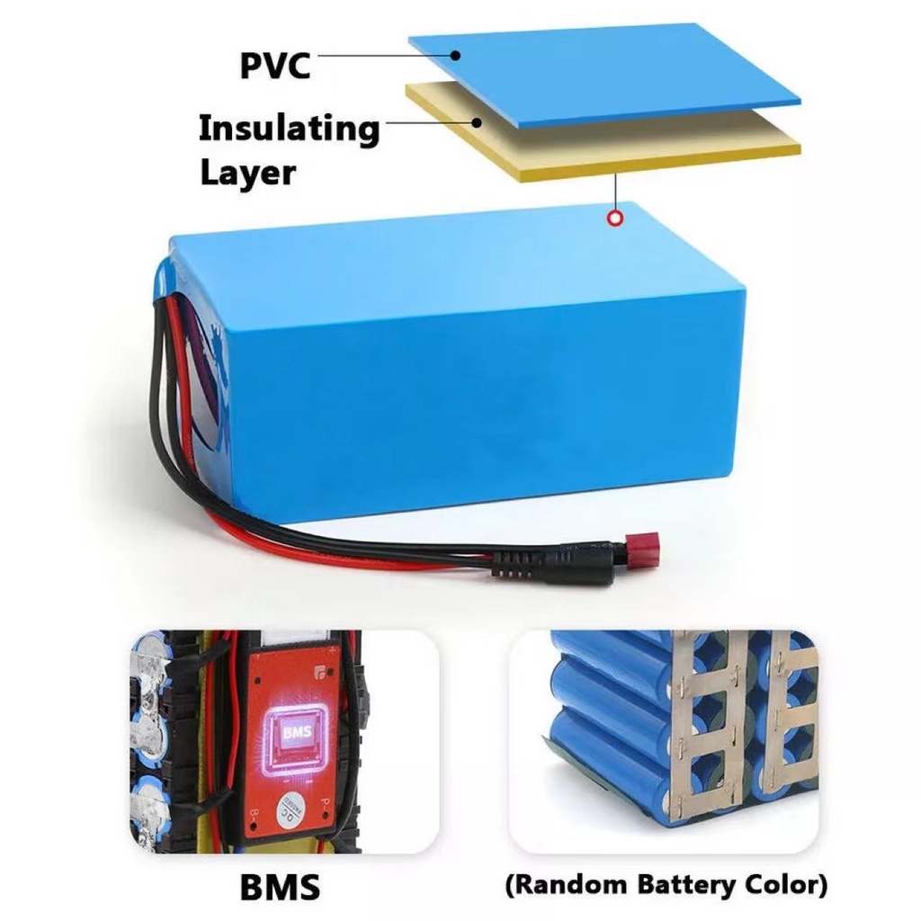 แบตเตอรี่ลิเธียม-lifepo4-ขนาด-24v-36v-48v-72vความจุ-20-100ah-พร้อมหัวต่อใช้งาน-มีbms-ด้วยเครื่องชาร์จ-electric-bicycle