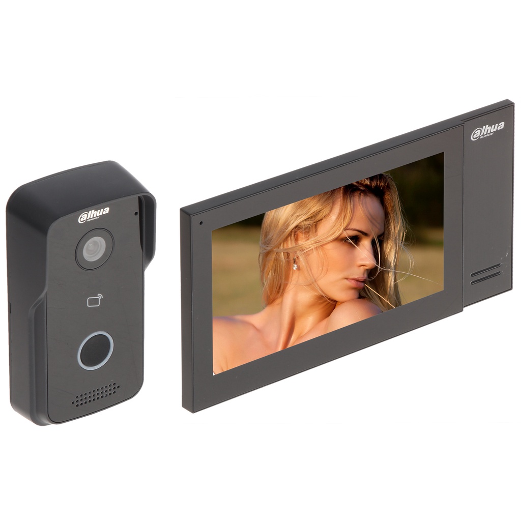 [ชุดเซ็ท] DHI-KTP02 Dahua ระบบVideo Intercom, กล้อง1MP + จอ Indoor ...