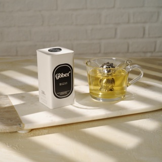 Gober Mellow Moment — Herbal Infusion Tea Set + Hey Monkey Strainer peppermint,  licorice,  chamomile  [earthtonestore]