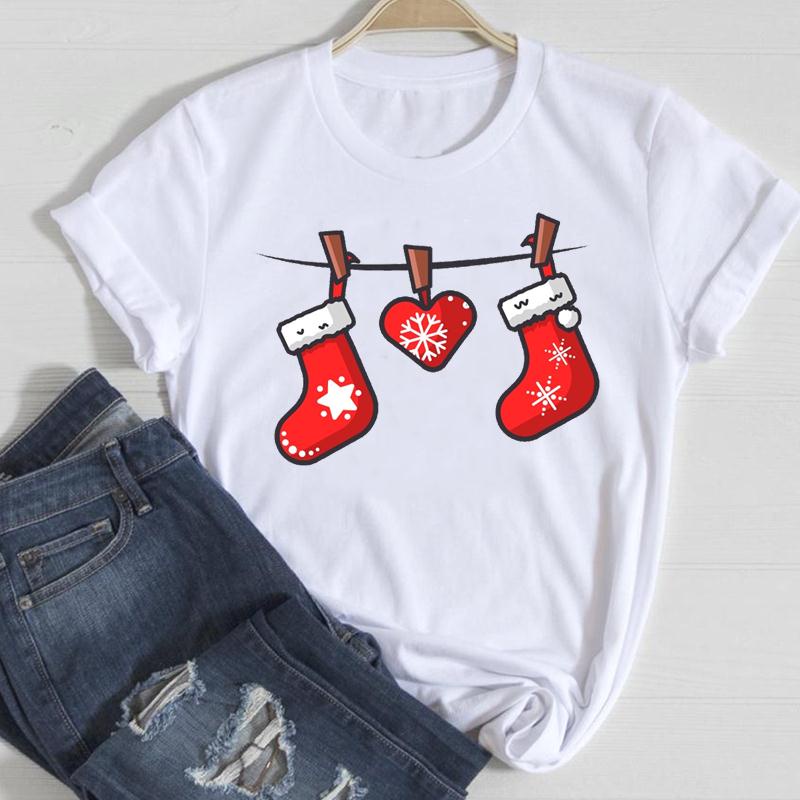 lovely-women-t-shirt-snowflake-winter-time-trend-merry-christmas-new-year-t-shirts-cartoon-fashion-top-graphic-tshirt-h